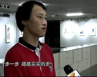 丹青品读～马永军工笔画全国巡回展（青州）潍坊电视台新闻视频